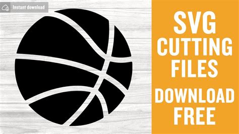 Download Free Basketball SVG, PNG, DXF Digital Files Include for Cricut